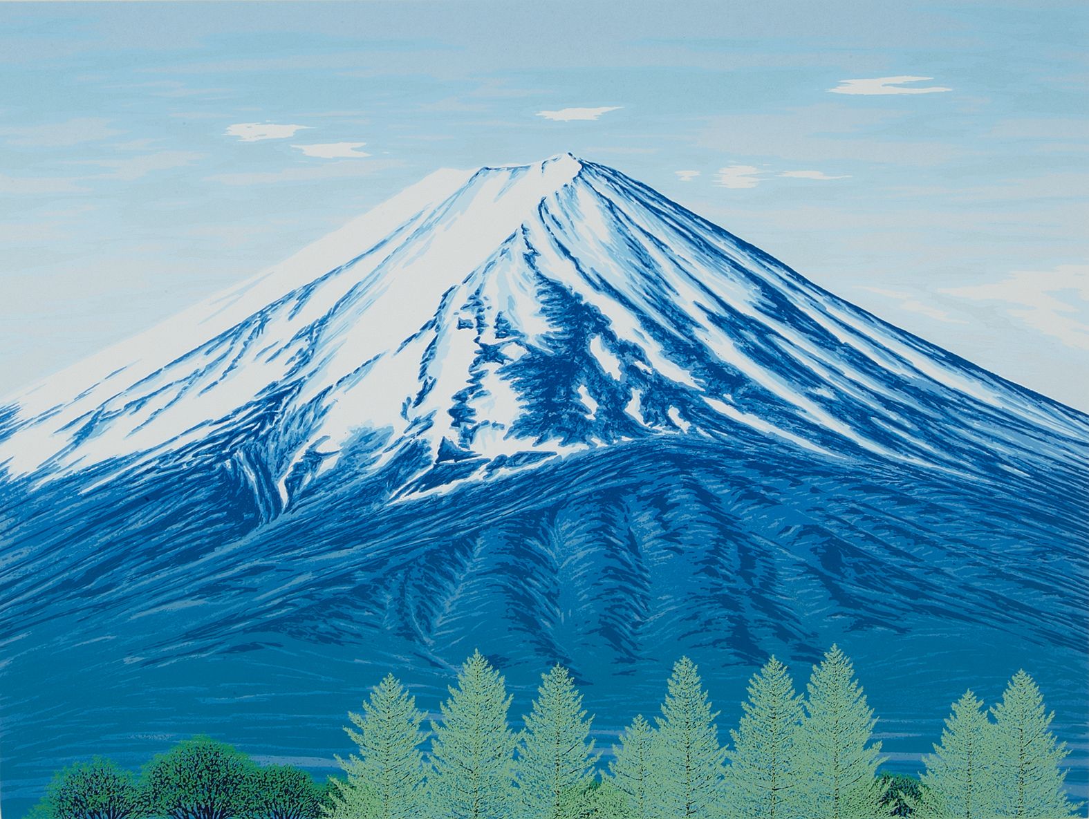 雄蒼富士 - 版画家 小暮真望