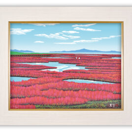 仙人池に映る秋麗剱岳 - 版画家 小暮真望