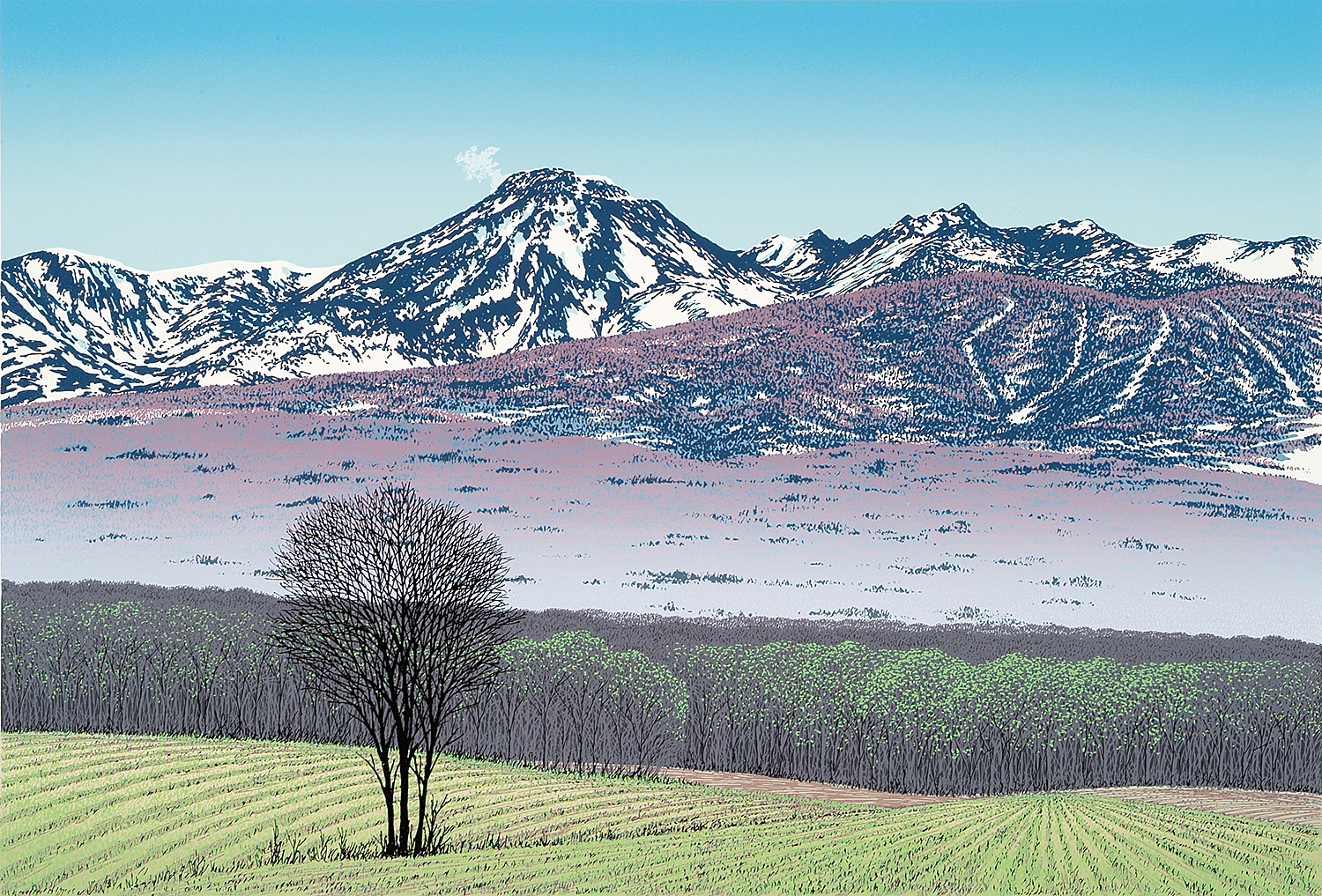 小暮真望 日本百名山オリジナルセリグラフ 自然風景 版画 限定