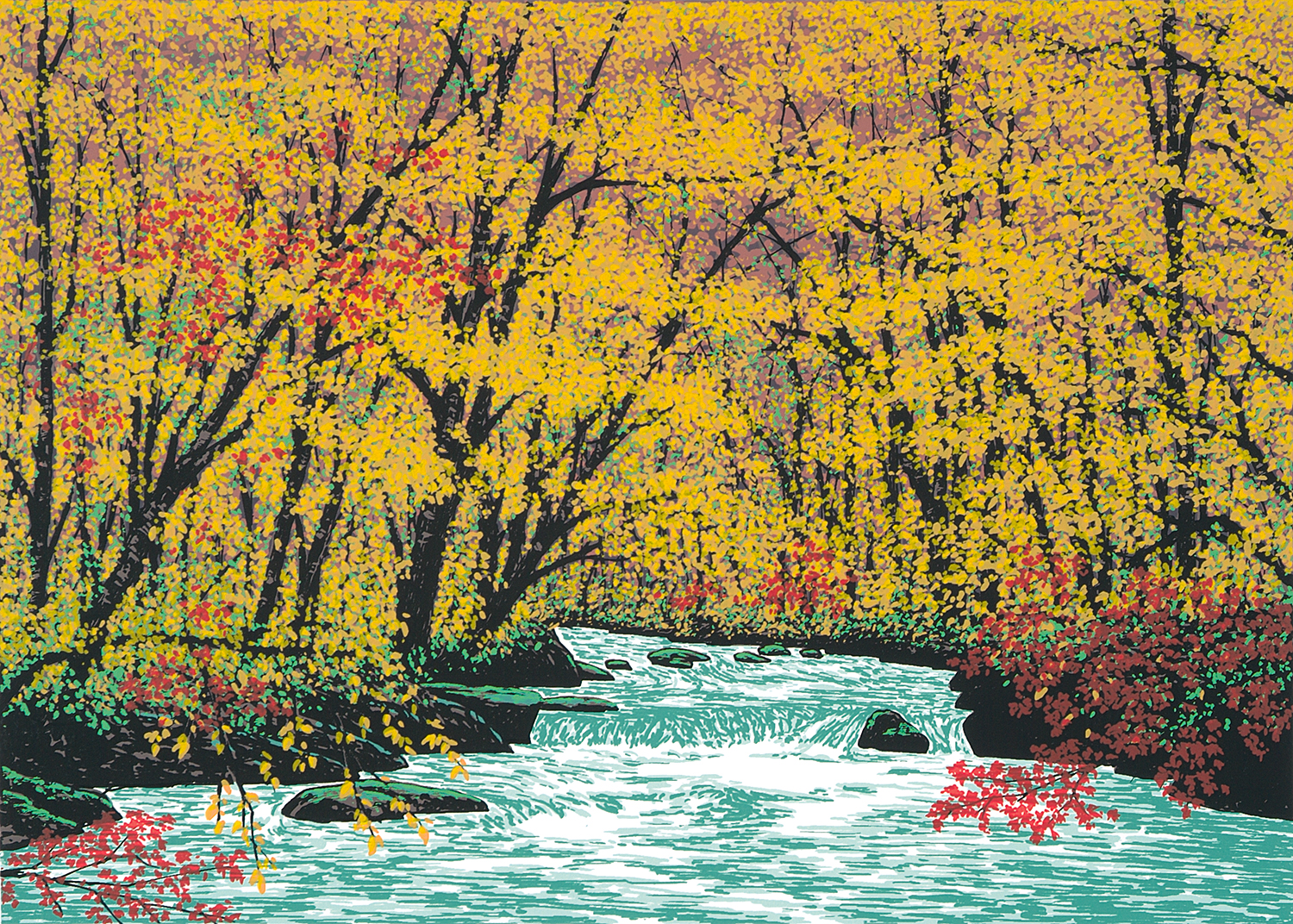 冬の森96/150 並木一の限定版画作品 Amazon.co.jp: 川瀬巴水 木版画 東京十二題より 冬の月 戸山の原